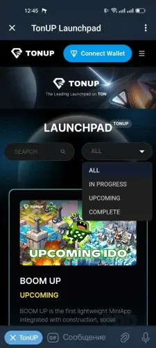 TonUP Launchpad
