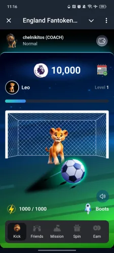 England Fantoken Tab