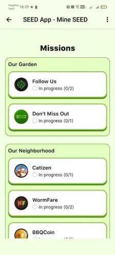 SEED App - Mine SEED