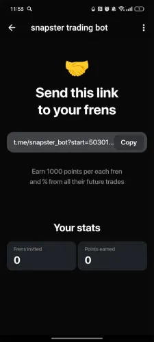 snapster trading bot
