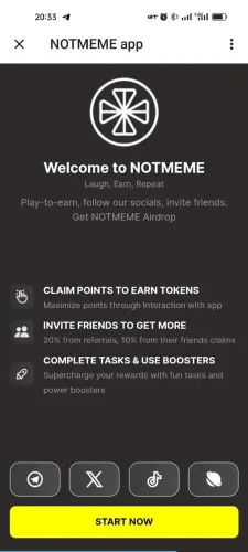 NOTMEME app