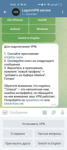 LagomVPN service